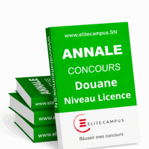 Concours Douane Niveau LICENCE Format PDF