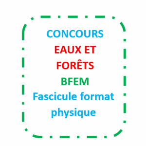 Concours Eaux et forets Niveau BFEM